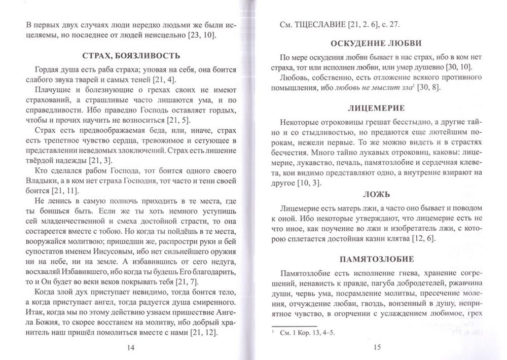 Комплект: Лествица преподобного Иоанна Лествичника. Русский перевод святителя Игнатия (Брянчаинова). Брошюра "Греховные страсти"