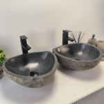 Раковина из речного камня ПАРА! RS-63695 39*37*15