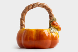 Конфетница 21х21см Anna Lafarg Bright pumpkin Тыква оранжево-зеленая