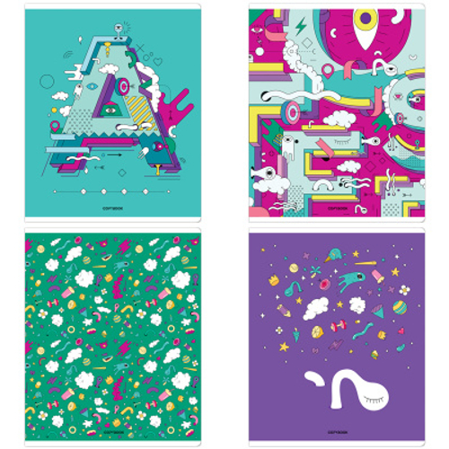 Тетрадь 48л., А5, клетка ArtSpace "Рисунки. Doodles", эконом И