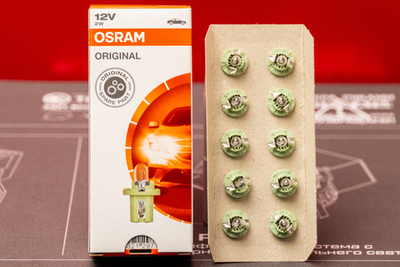 Osram 2W 12V Панель приборов - бледно-зеленый (Закругленный цоколь) (1шт.)