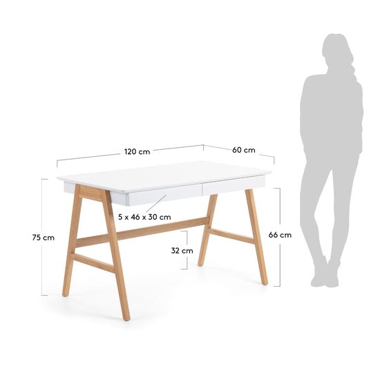 Стол письменный Ingo 120x60 белый Испания 