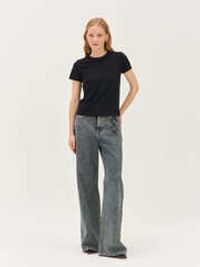 Футболка Slim Fit "Уголь" женская