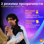 Наушники беспроводные Xiaomi Redmi Buds 4 Pro Global (M2132E1) White