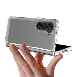 Усиленный двухкомпонентный чехол для Samsung Galaxy Z Fold5, мягкий отклик кнопок, прозрачные рамки