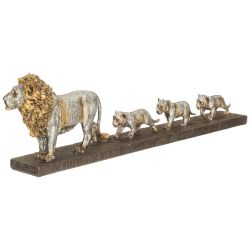 ФИГУРКА ДЕКОРАТИВНАЯ "СЕМЬЯ ЛЬВОВ" 47Х6Х13,6СМ