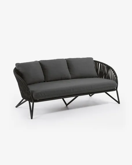 Уличный диван Branzie черный