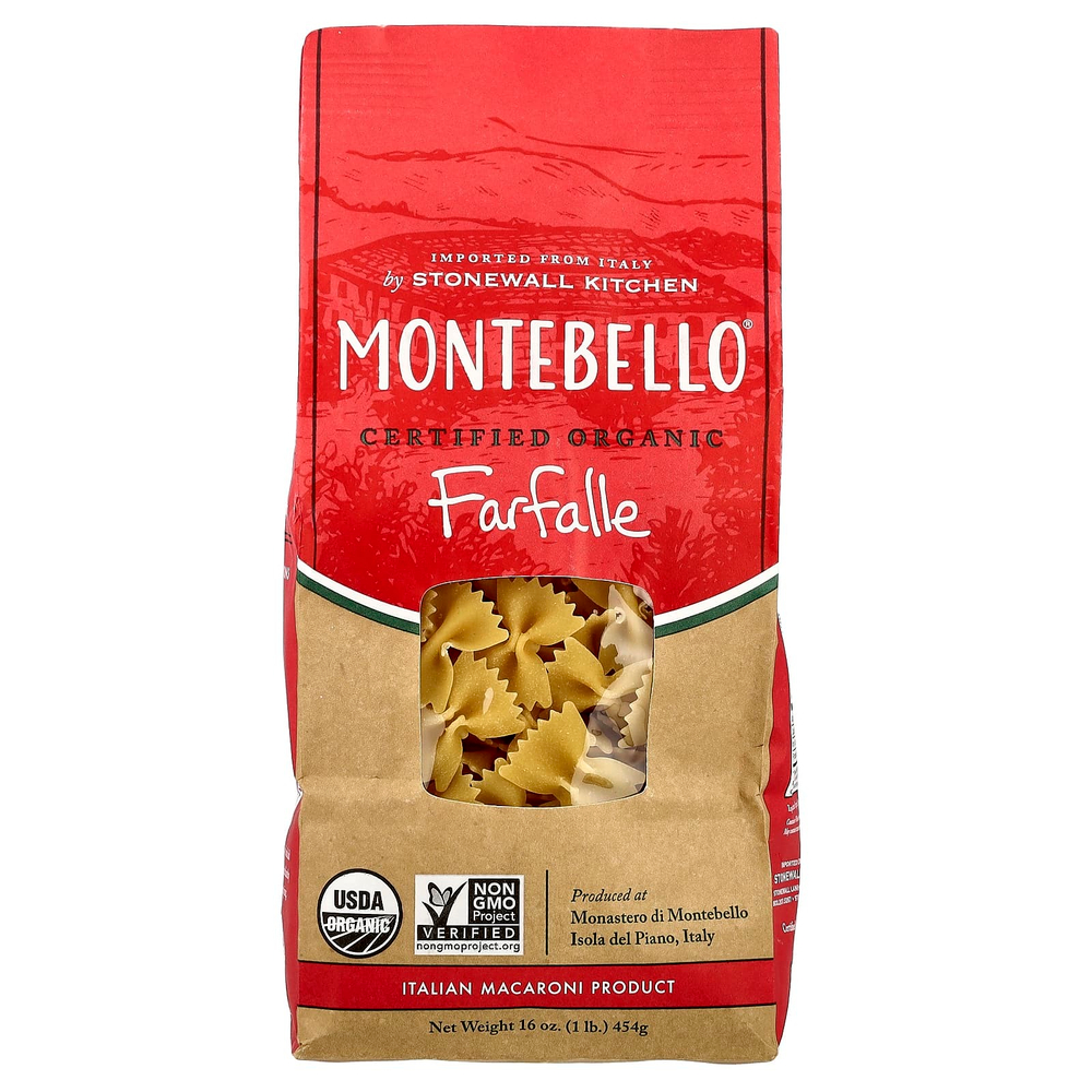 Montebello, Органический фарфалле, 454 г (16 унций)