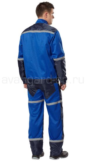 Костюм "Автотехник" полукомбинезон (василек/синий)