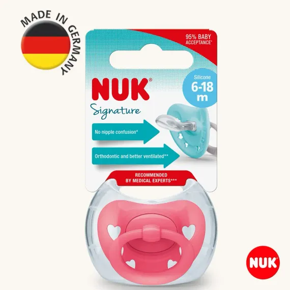 Пустышка Nuk силикон ортодонтическая 1 шт.