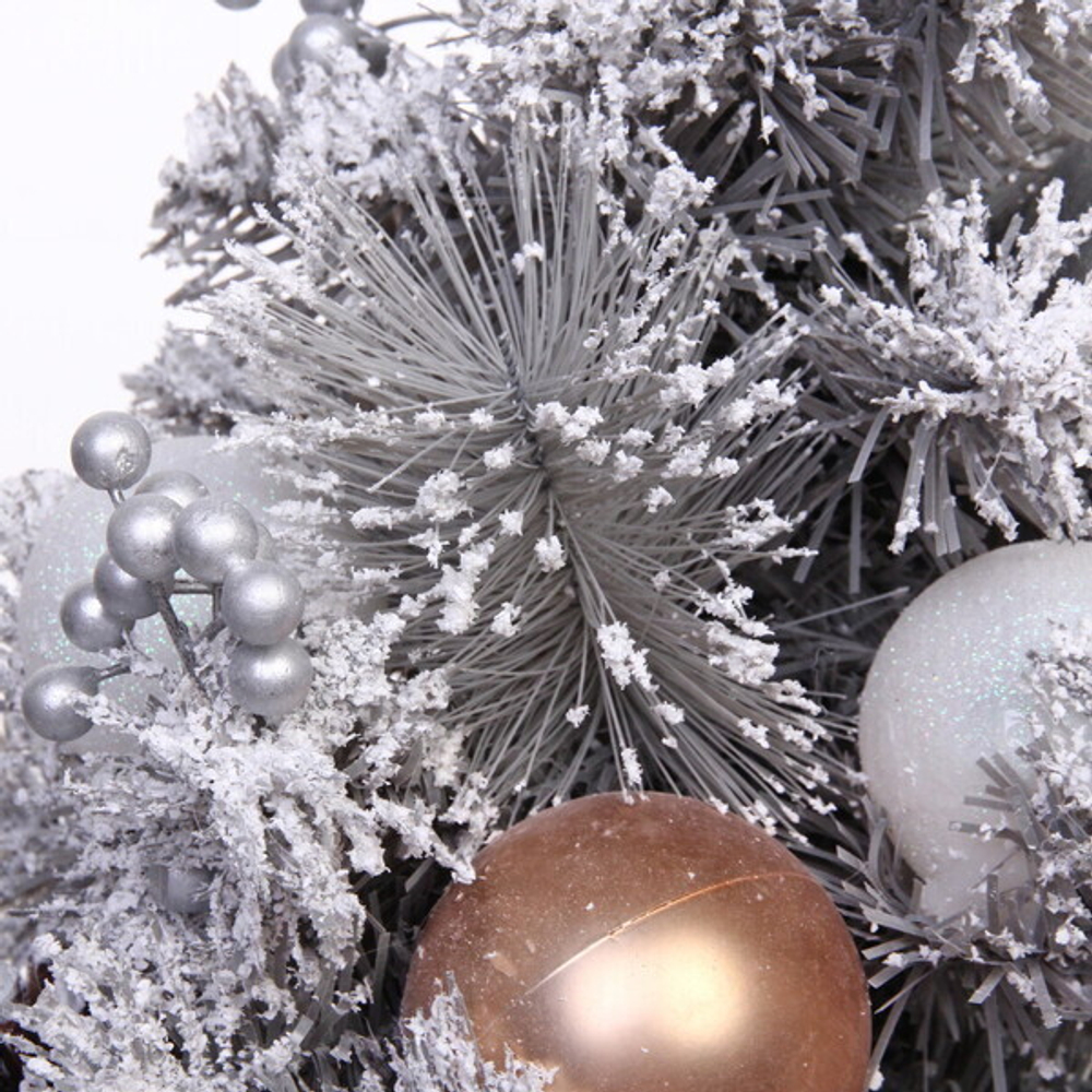 Ёлка в горшке «Нежная» 60 см, ПВХ+леска, шишки (61 ветка) (SS1902-60)