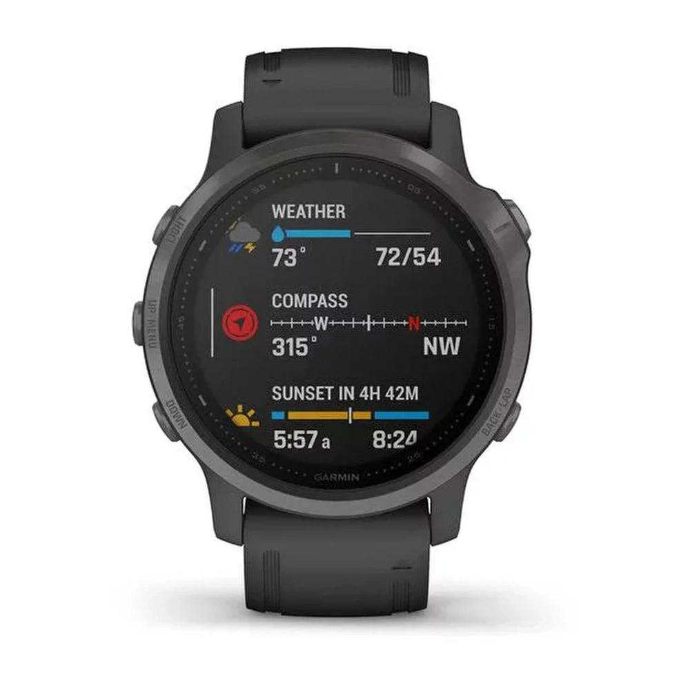Смарт-часы Garmin Fenix 6s Sapphire, серый DLC, 010-02159-25