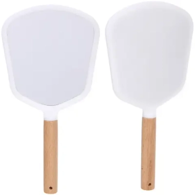 Зеркало косметическое с ручкой «Cute look - Королева», прямоугольник, цвет белый 12*25см