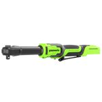 Гайковерт-трещотка Greenworks GD24RWX удлиненная, 24V, бесщеточная, 1/2", 80Нм, редуктор 170 мм, без АКБ и ЗУ с сумкой (3804207)