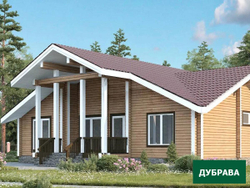 Дом из клееноог бруса проект "Дубрава"