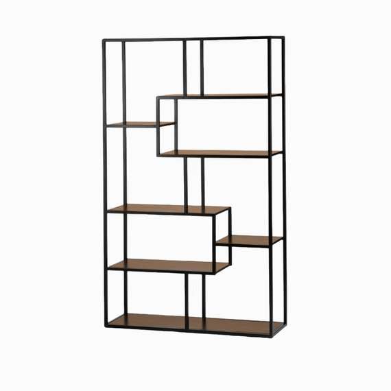 Стеллаж Evan 200х120 см, черный металл