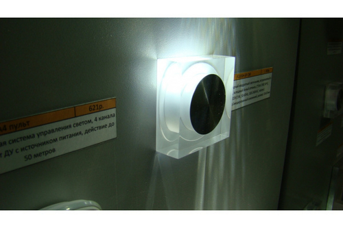 FL55SH-SP CW LED свет. квадрат, встр. в стену 1*1W