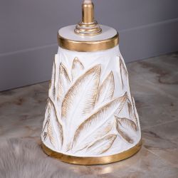 Столик декоративный Арт Leaves Gold Белый