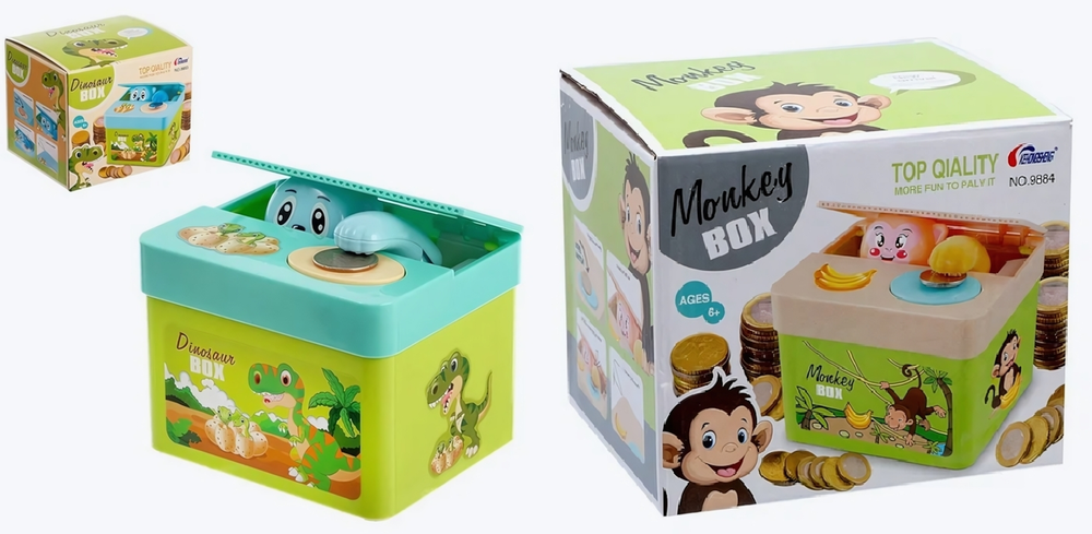 Игрушка-копилка детская "Сундучок" в ассорт. 4625697