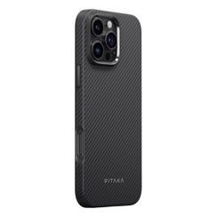 Противоударный чехол Pitaka Military-Grade Protective Case для iPhone 16 Pro Black/Grey (Twill) (KI1601PPA)