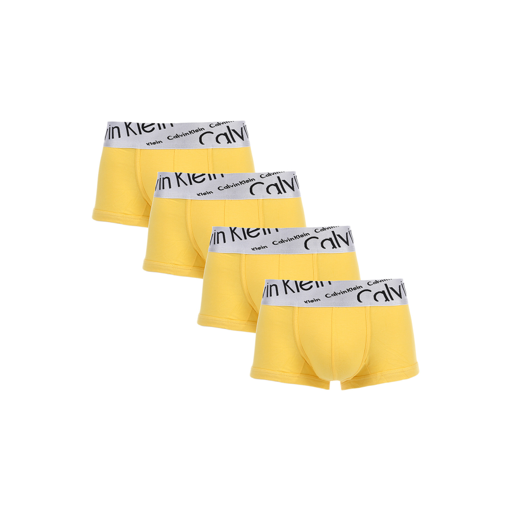 Мужские трусы боксеры желтые набор 4 в1 Calvin Klein CK52463