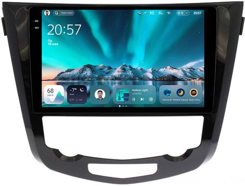 Магнитола для Nissan X-Trail T32, Qashqai J11 2014-2022 (климат, рамка большая) - Teyes CC4 монитор 10.36" 2K QLED на Android 14, Быстрейшая, Snapdragon 680, DSP, CarPlay, 4G SIM-слот