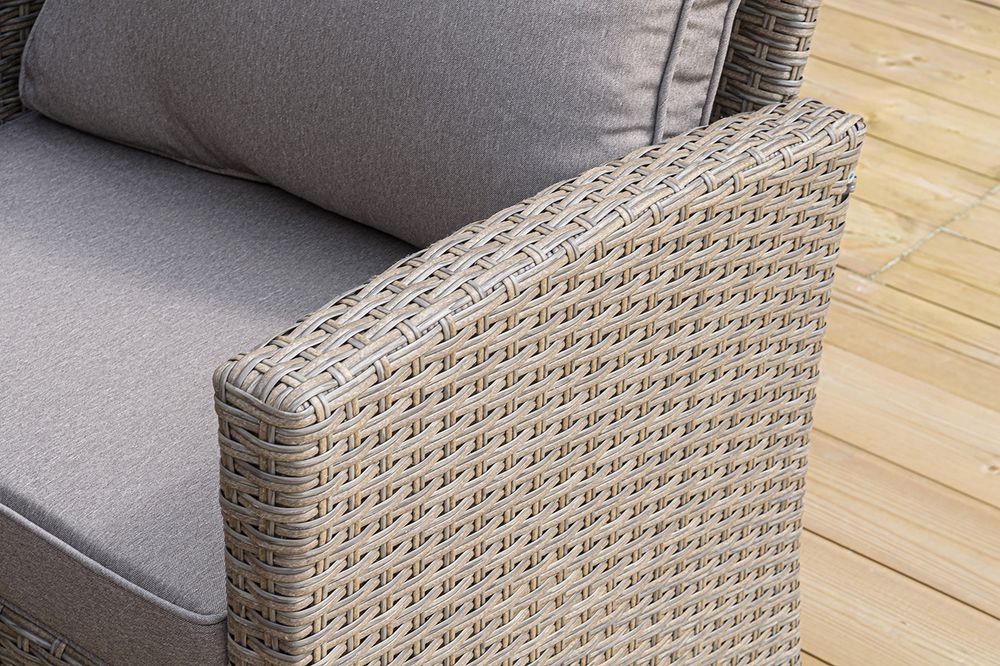 "Мэдисон" обеденная группа из искусственного ротанга, цвет соломенный