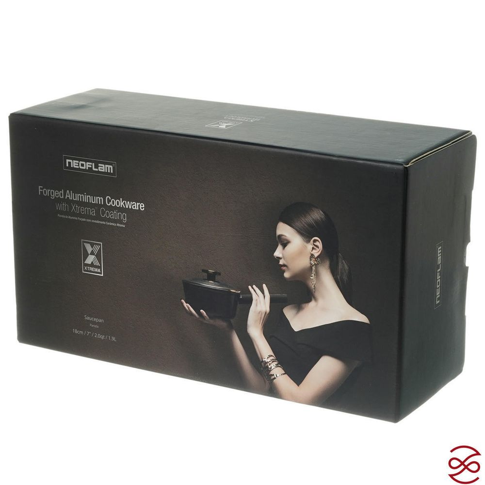 Ковш со стеклянной крышкой Neoflam Noblesse 1.9 л, 18 см (индукция)