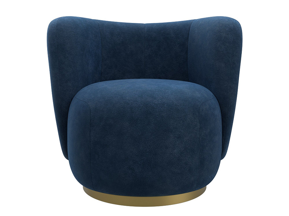 Кресло Лига-072, велюр BRUT 11 синий, Велюр, 131006