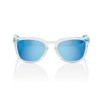 Спортивные очки 100% HUDSON - Jorge Martin SE Polished Clear - HiPER Blue Multilayer Mirror Lens