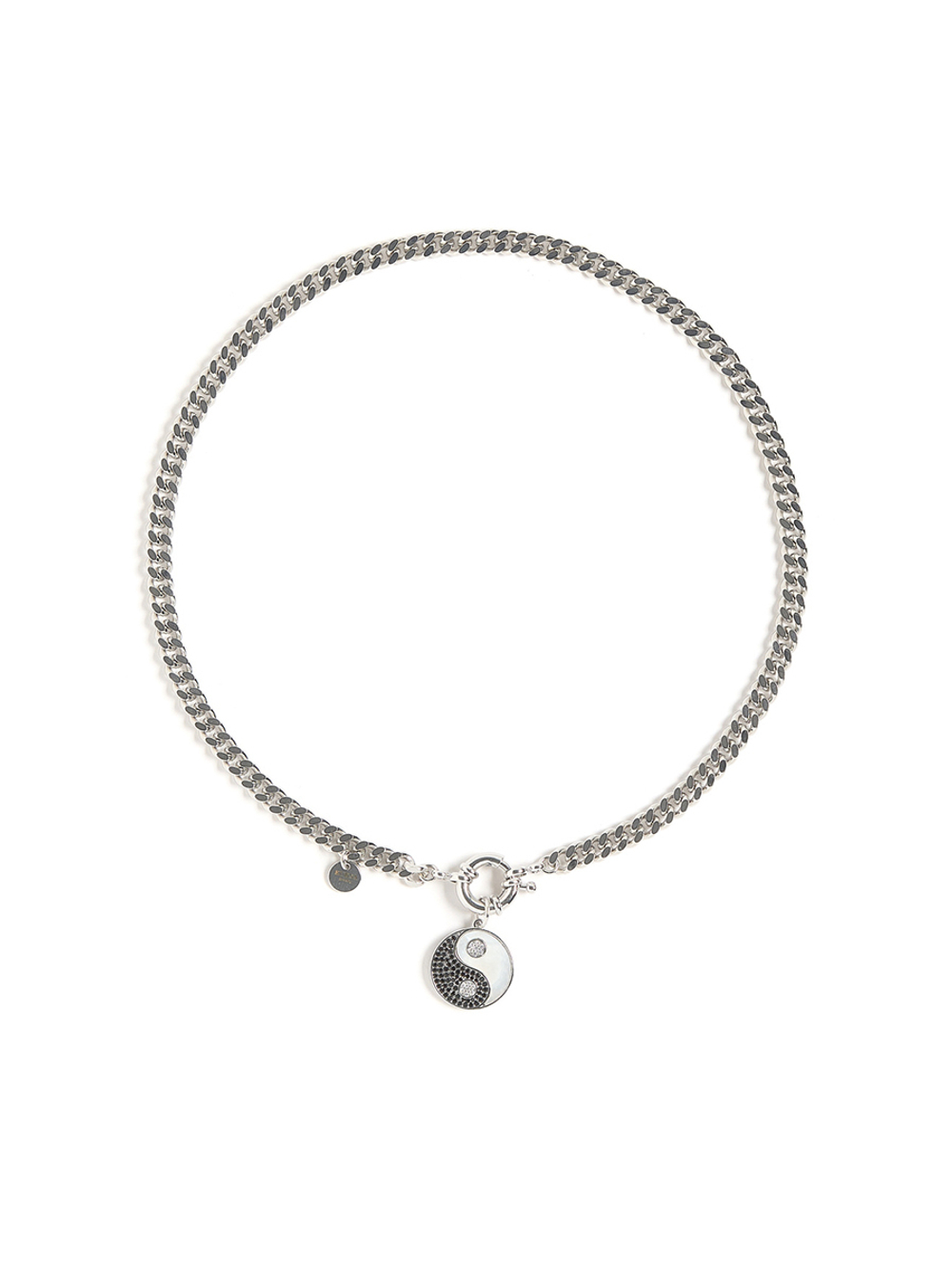 Цепь "Yin Yang" с перламутром Silver