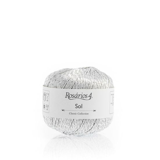 Пряжа ROSARIOS 4 Sol (44% хлопок, 35% полиэстер, 11% металлик, 10% полиамид)