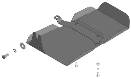 защита заднего дифференциала 2 мм, Сталь. для Haval H3 2024-н.в. MOTODOR.73110