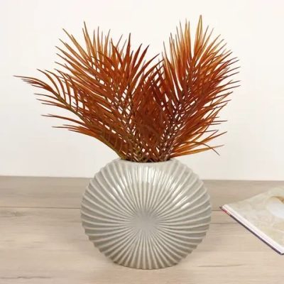 Ваза керамическая «Валенсия» 21*25*9см оливковая