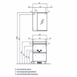 Тумба под раковину AQUATON РОНДА 60 напольный, дуб светлый (1A205001RSC20)