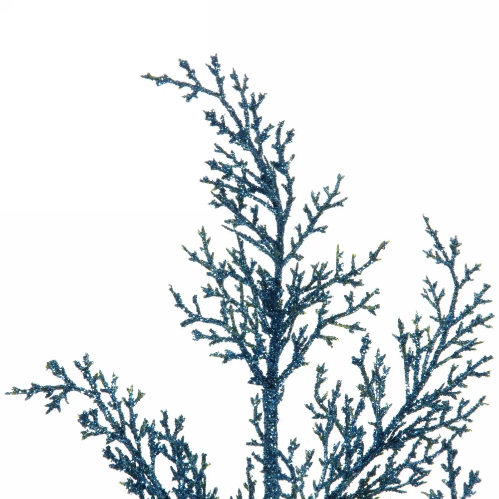 Ветка хвойная «Морозный иней» 50 см, Голубой