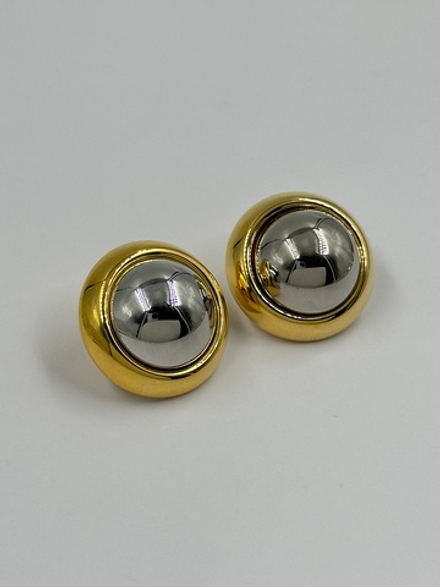 Серьги биколор