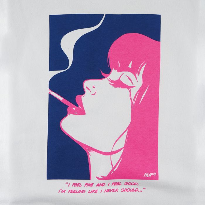 Толстовка мужская HUF I Feels Good артикул:PF00363-WHITE - купить в магазине Дайс