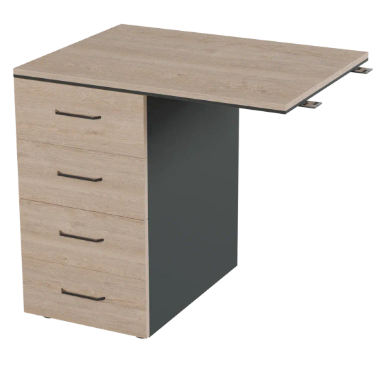 Тумба приставная Prego office 800/400х600х750 ПОТП