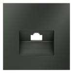 Накладка для розетки компьютерной RJ45 кат.6, S70 (титан)