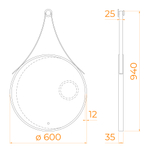 Зеркало с LED-подсветкой RGW MR-01