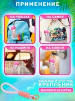 Брелок мягкая игрушка лама альпака с бантом