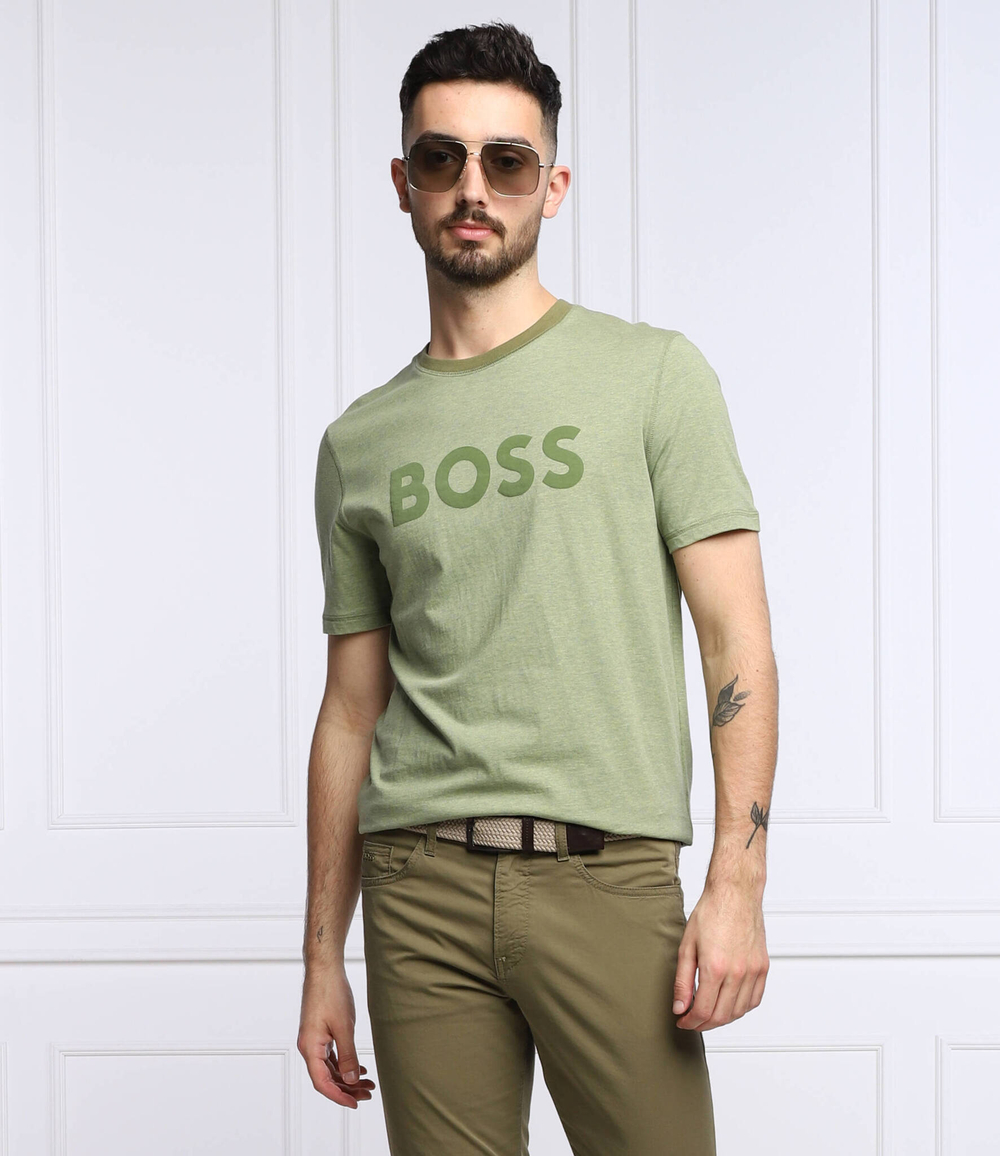 футболка teindi BOSS ORANGE - зеленый(50466180)