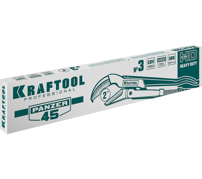 KRAFTOOL PANZER-45, №3, 2″, 580 мм, трубный ключ с изогнутыми губками (2735-20)