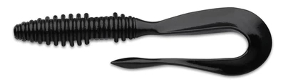 Приманка силиконовая Keitech Mad Wag Mini 3.5" #001 Black