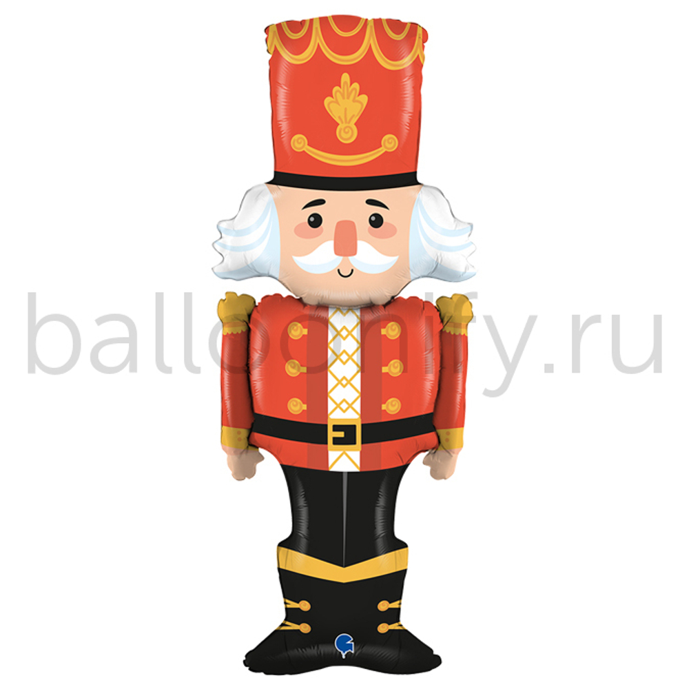 Шар (50''/127 см) Фигура, Щелкунчик, Красный, 1 шт.