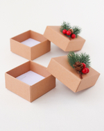 Подарочная коробочка «Сила тайги» с еловой веточкой для ювелирных украшений