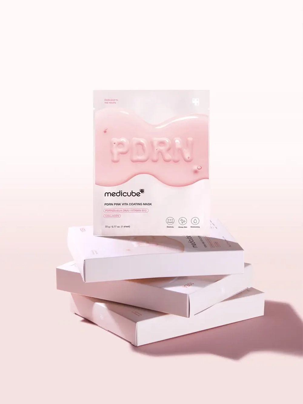 Medicube Увлажняющая тканевая маска с ПДРН для сияния кожи PDRN Pink Vita Coating Mask 22 гр