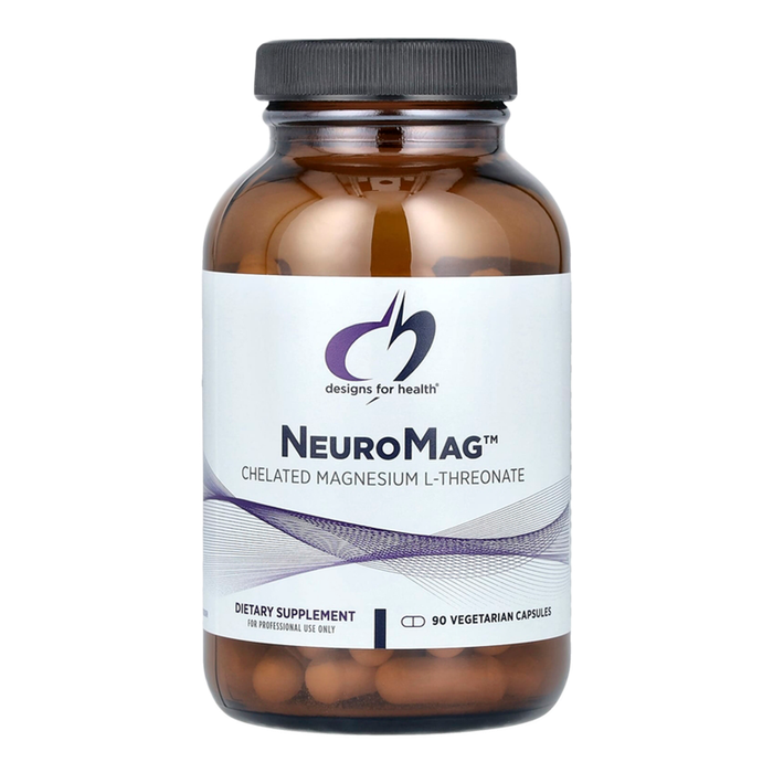 L-треонат магния, NeuroMag, Designs For Health, 90 вегетарианских капсул