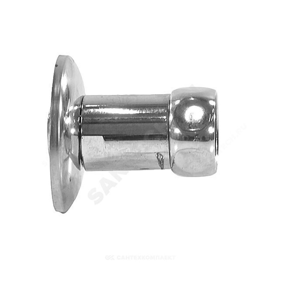 Соединитель для полотенцесушителя латунь Ду 20х15 3/4"x1/2" нак/гайка/НР прямой хром 0003-15 RCN